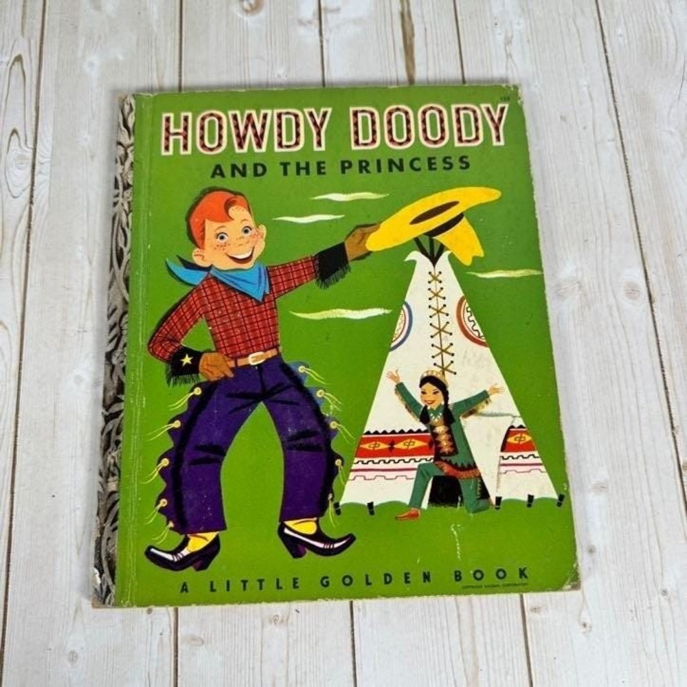 Howdy Doody & the Princess 1952 Little Golden Book #135 Edward Kean